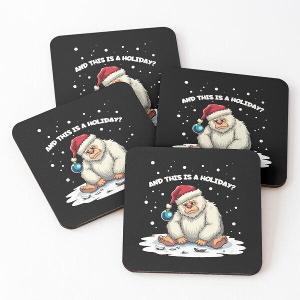 Item preview, Sad Yeti - Funny Holiday Design designed and sold by Krasnovaovaova.