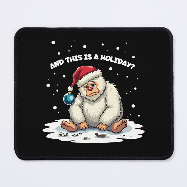 Item preview, Sad Yeti - Funny Holiday Design designed and sold by Krasnovaovaova.
