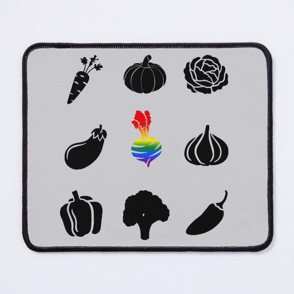 Item preview, Grid design Vegetables, classic pride flag, healthy eating, grid pattern, vegan, vegetarian, pridebeproud, pride, nature, selfcare, cute, funny, designed and sold by PrideBeProud.