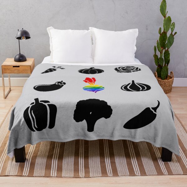 Item preview, Grid design Vegetables, classic pride flag, healthy eating, grid pattern, vegan, vegetarian, pridebeproud, pride, nature, selfcare, cute, funny, designed and sold by PrideBeProud.