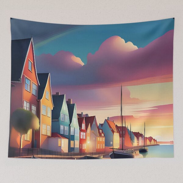 Item preview, Denmark town harbour  designed and sold by Purr95.
