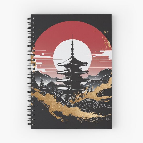 Item preview, Japanese Temple in Eclipse  designed and sold by CustomTee-Lab.