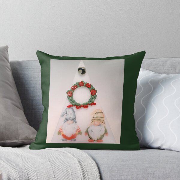 Item preview, Fused Glass GNOME with WREATH Holiday Tree designed and sold by snowflakeglass.
