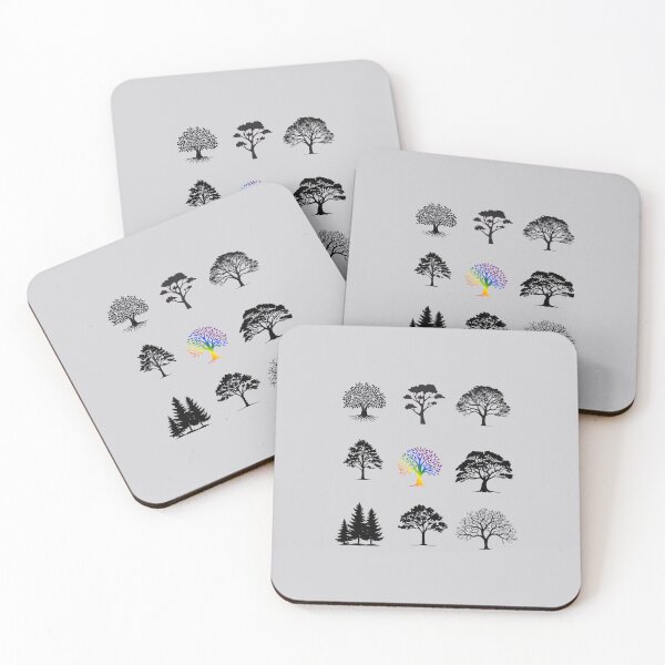 Item preview, Grid design Trees, classic pride flag, healthy living, grid pattern, outdoors, autumn, pridebeproud, pride, nature, selfcare, woods, forest, cute, funny, designed and sold by PrideBeProud.