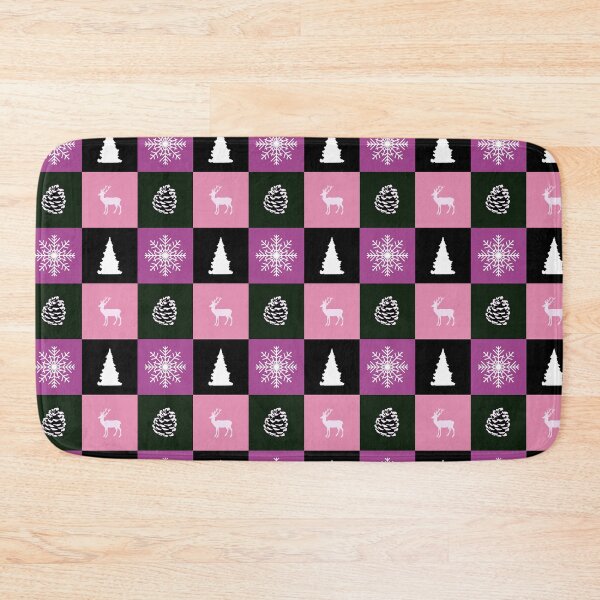 Item preview, Green and pink Christmas checkered pattern designed and sold by by-jwp.