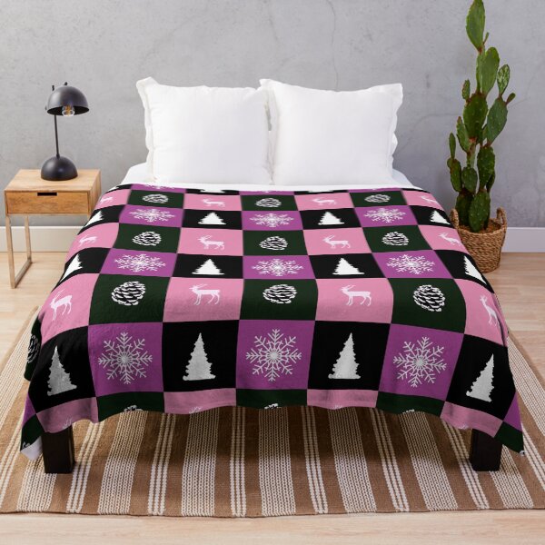 Item preview, Green and pink Christmas checkered pattern designed and sold by by-jwp.