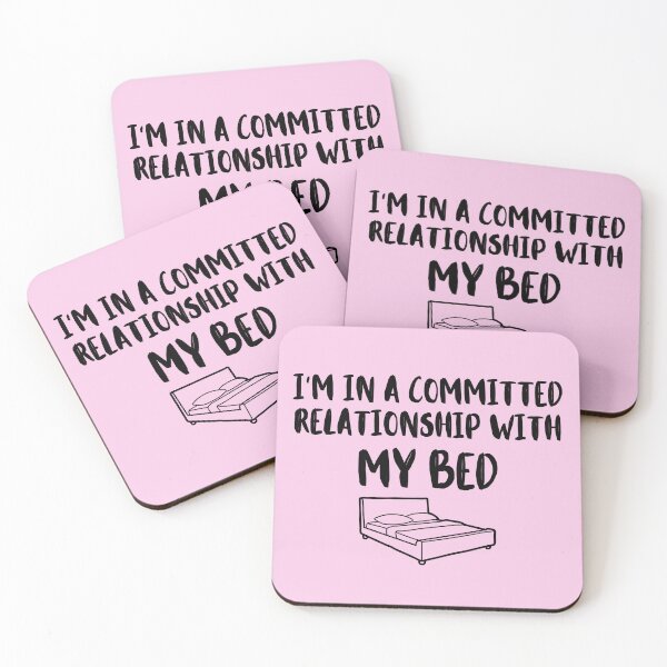 Item preview, I'm in a committed relationship with my bed [Humor relationships Slogan] designed and sold by MerryCrown.