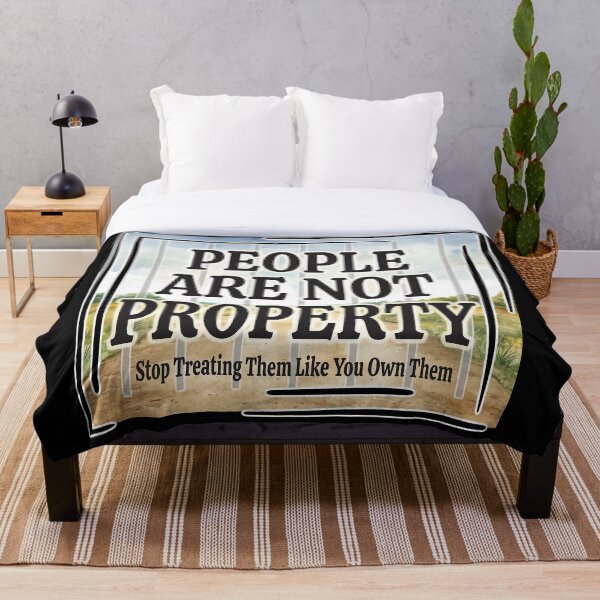 Item preview, People Are Not Property designed and sold by Karen Wood.