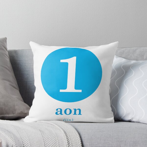 Item preview, number one 1 / aon (with Scottish Gaelic translation and phonetics) blue designed and sold by Mamaidh Made.