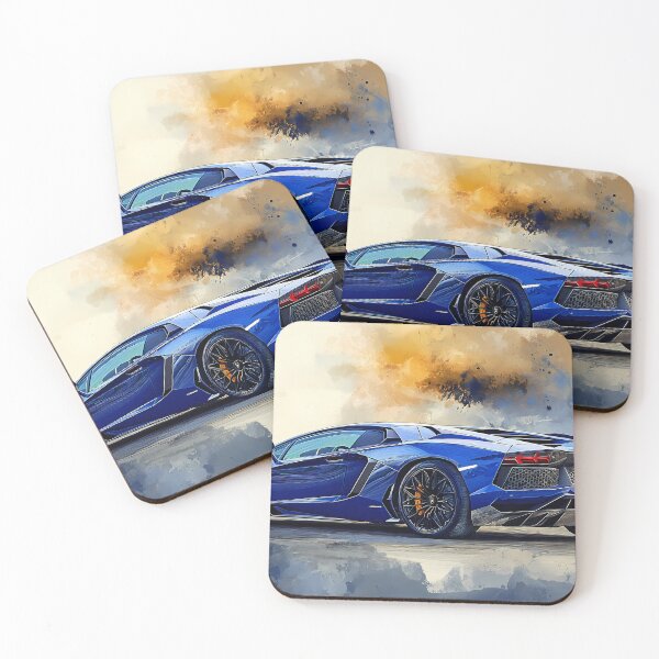 Item preview, Blue Lamborghini Aventador LP740-4 S II designed and sold by AutoPopStudio.