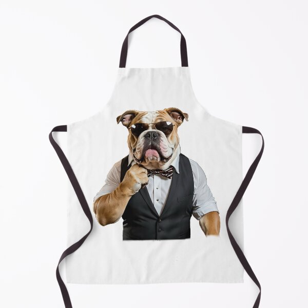 Item preview, English bulldog, businessman, humor, serious class designed and sold by Dan9010.