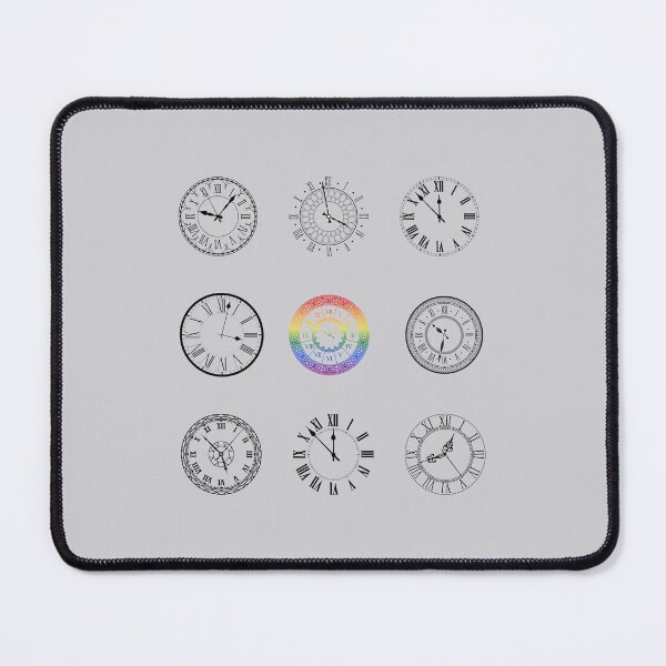Item preview, Grid design Clock Face Roman Numeral, classic pride flag, vintage, timeless, grid pattern, retro, horologists, pridebeproud, pride, clockmaker, home, family, cute, funny, designed and sold by PrideBeProud.