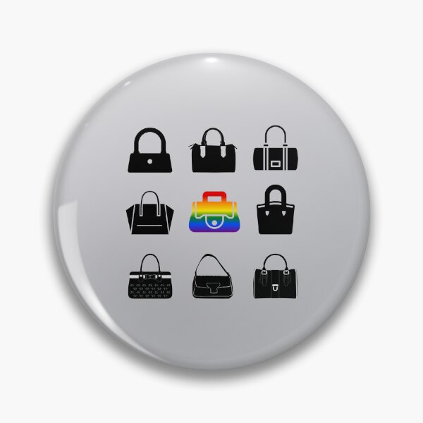 Item preview, Grid design Handbags, classic pride flag, ladies, shopping, grid pattern, retro, unique, pridebeproud, pride, retail therapy, friends, family, cute, funny, designed and sold by PrideBeProud.
