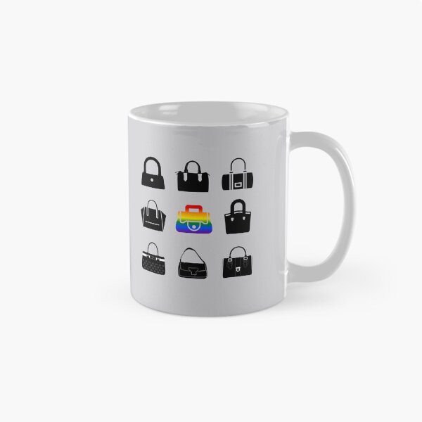 Item preview, Grid design Handbags, classic pride flag, ladies, shopping, grid pattern, retro, unique, pridebeproud, pride, retail therapy, friends, family, cute, funny, designed and sold by PrideBeProud.