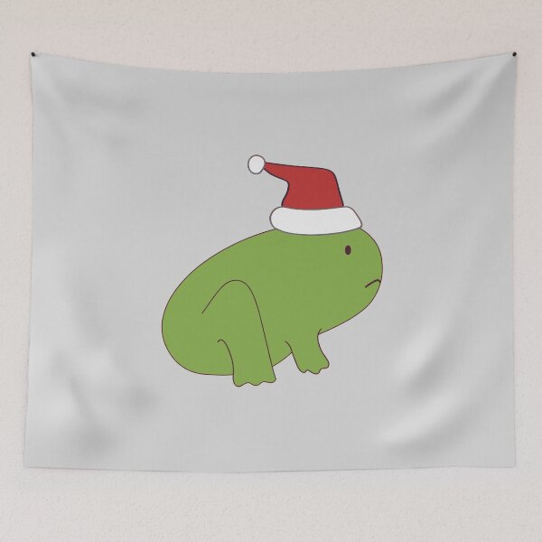 Item preview, Christmas Santa Frog Derp designed and sold by Skull Fern.