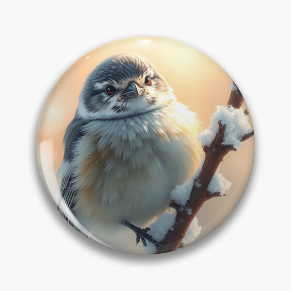 Item preview, Winter bird on a branch designed and sold by Ponted.