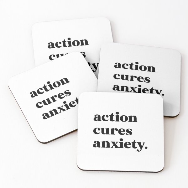 Item preview, action cures anxiety designed and sold by weirdly weird.