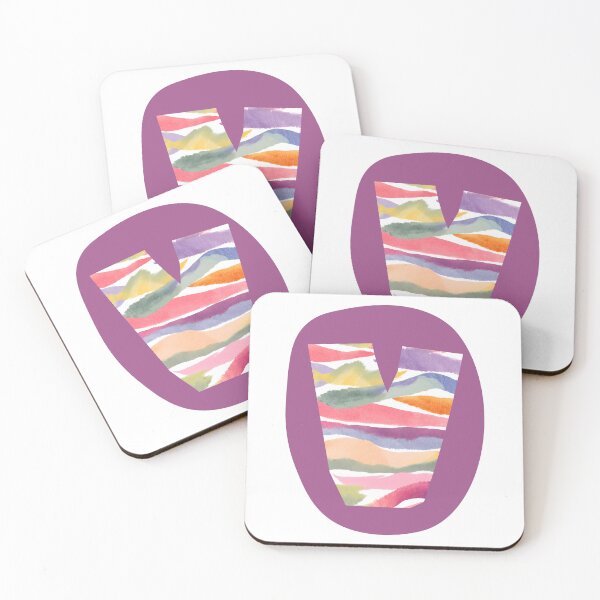 Item preview, Initial V Watercolor | designed and sold by Lotta Luxxa Lifestyle.