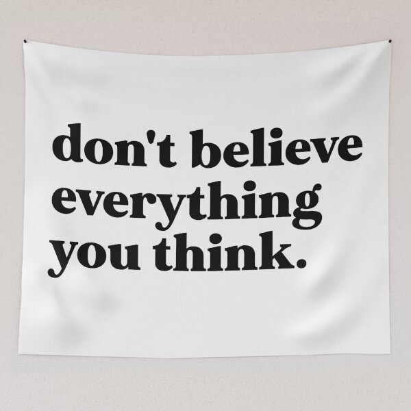 Item preview, don't believe everything you think designed and sold by weirdly weird.