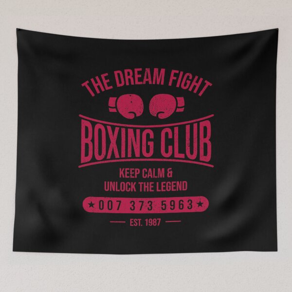 Item preview, The Dream Fight Boxing Club – Nostalgic Boxing Gym for Retro Gamers designed and sold by sachpica.