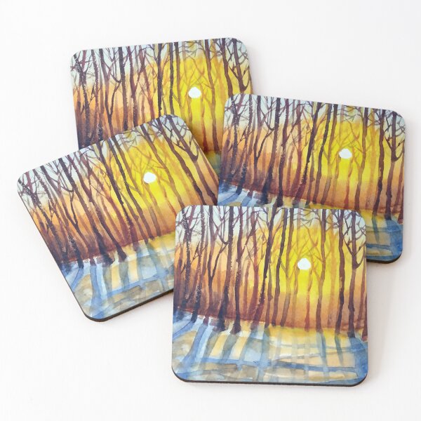 Item preview, Sunset through Winter Forest designed and sold by SamirArt.