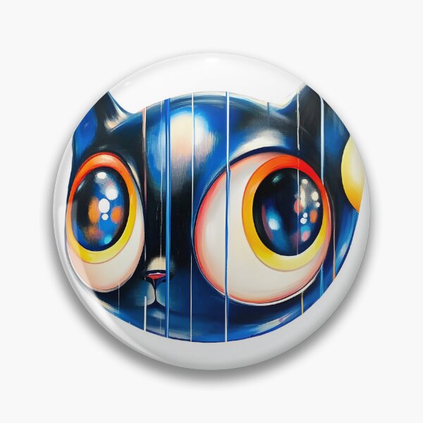 Item preview, Whimsical Cat with Cosmic Eyes designed and sold by DreamDigi2024RB.