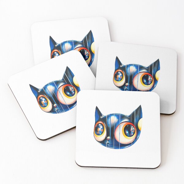 Item preview, Whimsical Cat with Cosmic Eyes designed and sold by DreamDigi2024RB.