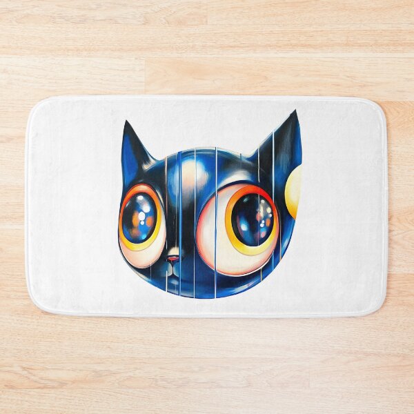 Item preview, Whimsical Cat with Cosmic Eyes designed and sold by DreamDigi2024RB.