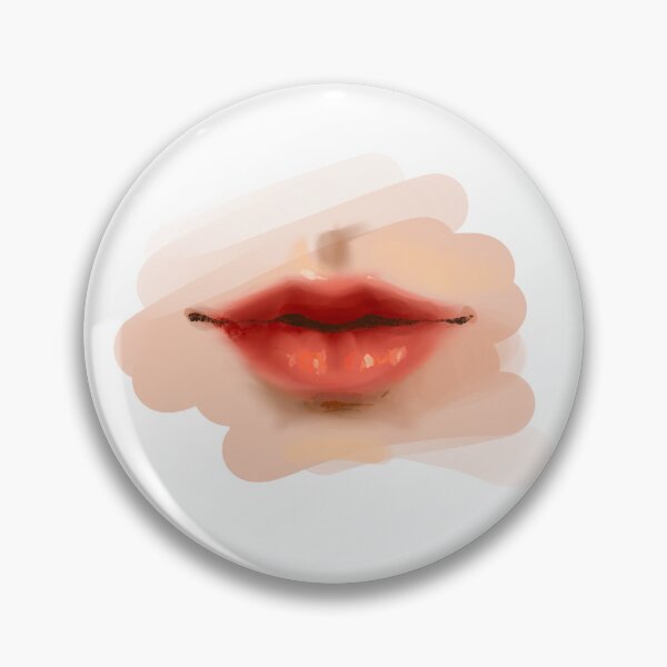 Item preview, Illustration of red women lips, shiny and sensual, for fashion and beauty designs designed and sold by Nadja Leutloff.
