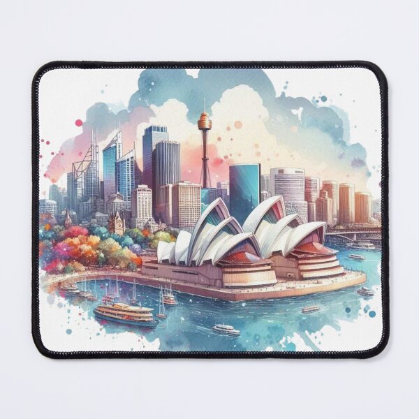 Item preview, Sydney in Autumn Splendor: Vibrant Skyline with Fall Colors designed and sold by TeetasticBtque.