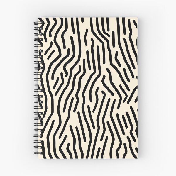 Item preview, Fun abstract Black and Beige Line Pattern designed and sold by ajo-rb.