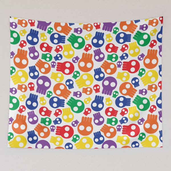 Item preview, Rainbow skull pattern designed and sold by Coops Clothing.
