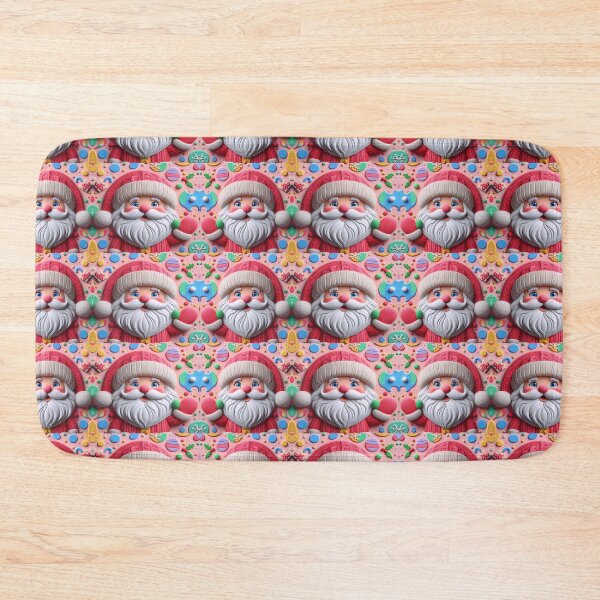 Item preview, Cute Whimsical Santa Christmas 3D Design. designed and sold by Printable Pressies.