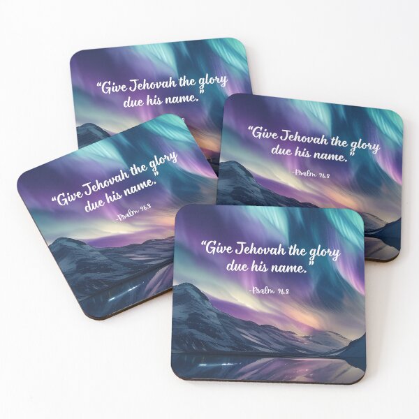 Item preview, "Give Jehovah the Glory due his Name" - Psalm 96:8 JW 2025 Year Text -  Northern Lights designed and sold by Kishaprints.