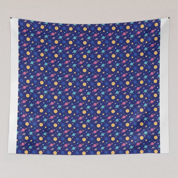 Item preview, Adorable Space Design: Smiling Planets and Shooting Stars designed and sold by VibeTCreations.