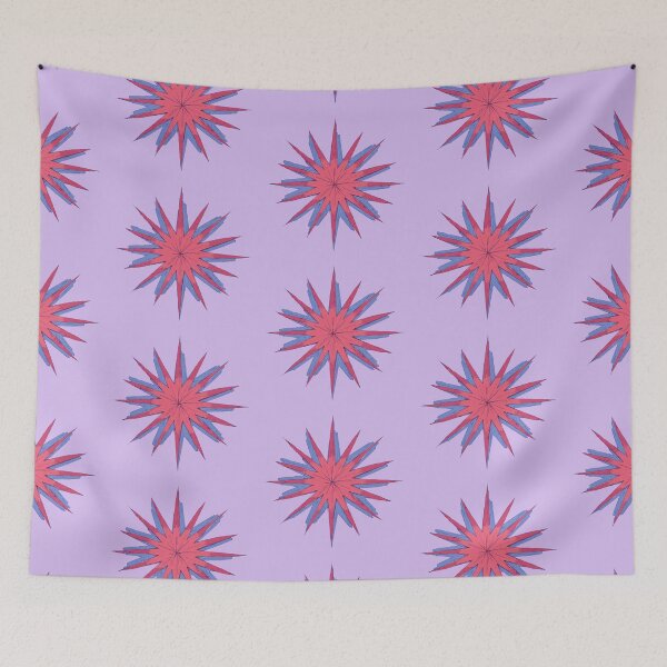 Item preview, Radiant Starburst Blaze on Lavender Horizon  Comic Style Illustration designed and sold by ShroomForge.