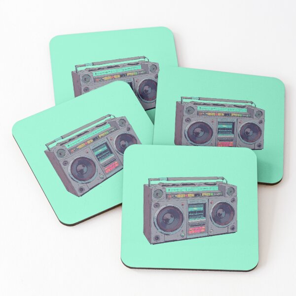 Item preview, Vibrant Mint Green Boombox designed and sold by ShroomForge.