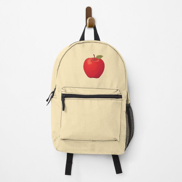 Item preview, Bright Red Apple in Pastel Beige A Ligne Claire Comic Illustration designed and sold by ShroomForge.