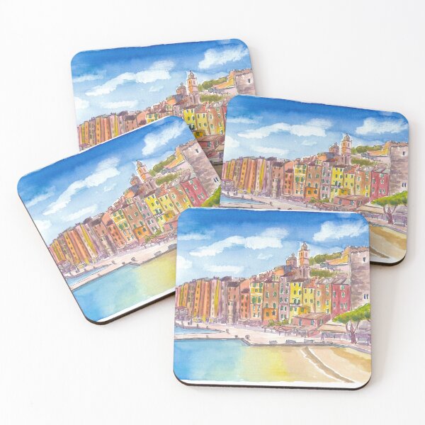 Item preview, Porto Venere with Palazzata a Mare and Dreams of the Ligurian Coast designed and sold by artshop77.