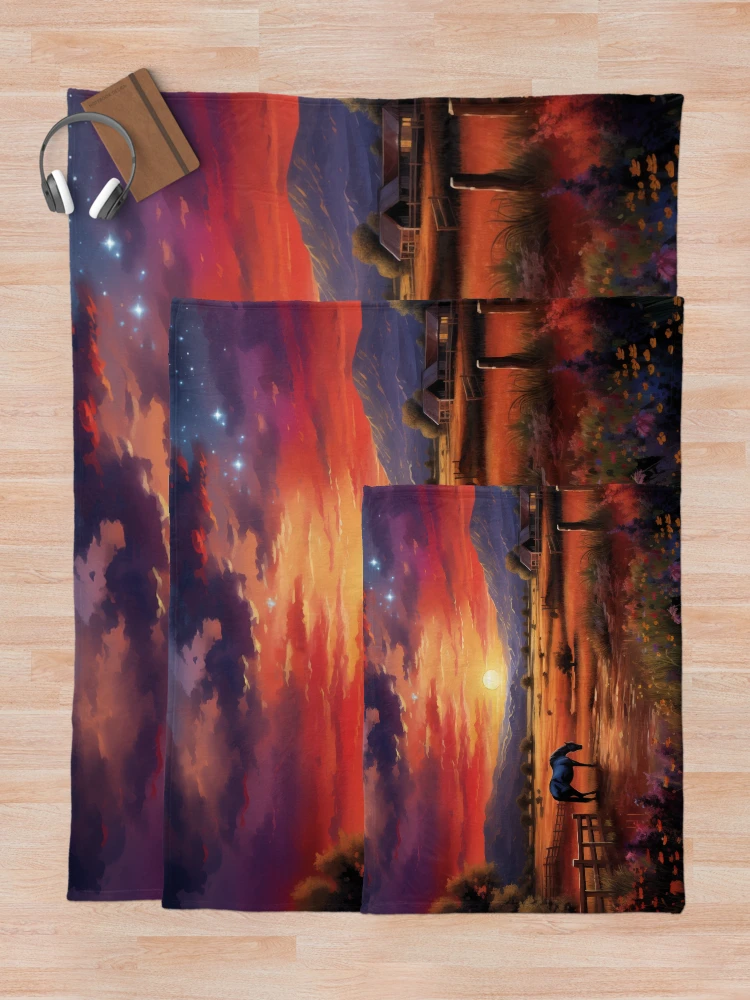 Thumbnail 5 of 6, Throw Blanket, Tranquil Ranch designed and sold by Rtymer.