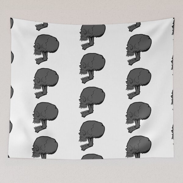 Item preview, Cracked Human Skull designed and sold by Animals-by-JB.