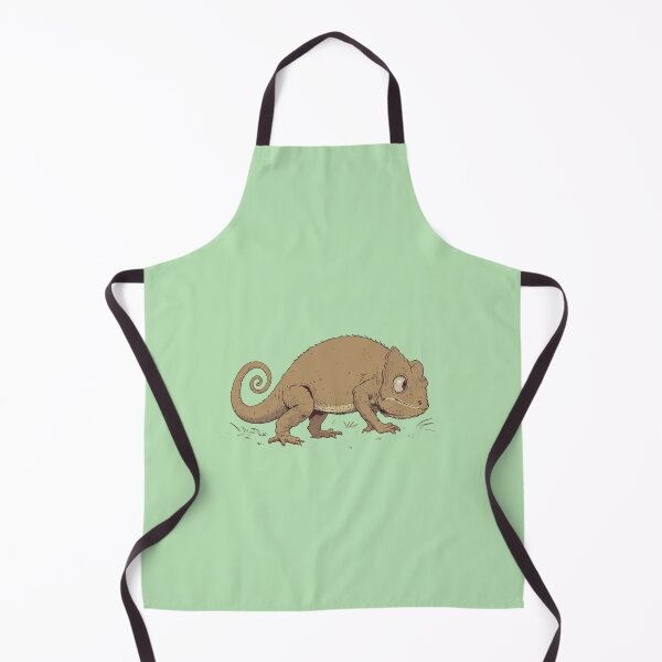 Item preview, Camouflaged Chameleon in Pastel Mint  Comic Style Illustration designed and sold by ShroomForge.