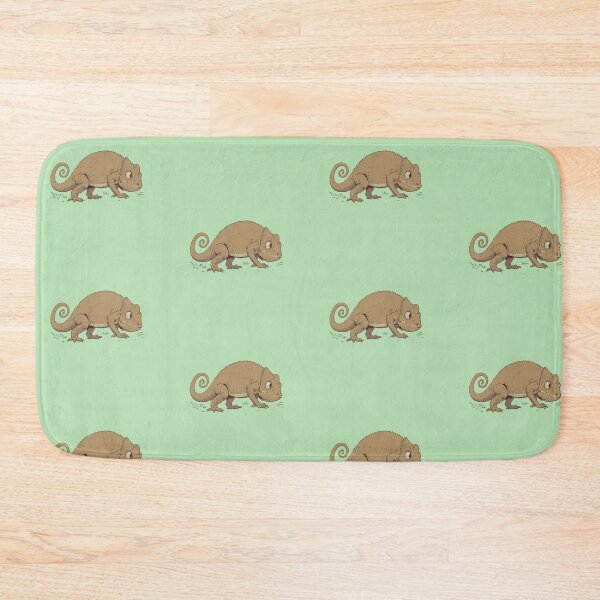 Item preview, Camouflaged Chameleon in Pastel Mint  Comic Style Illustration designed and sold by ShroomForge.