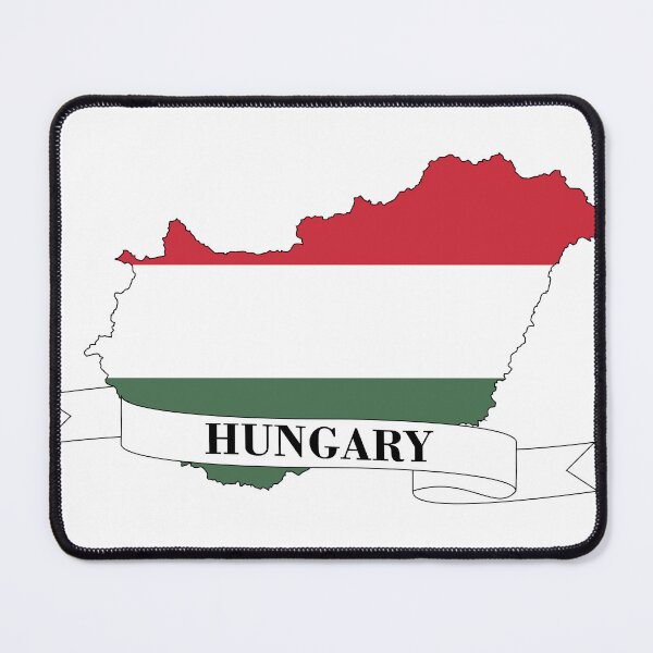 Item preview, Hungary flag map designed and sold by visual adventures.