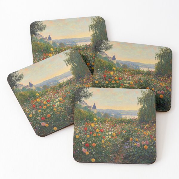 Item preview, Flower Beds at Vetheuil designed and sold by melikekoc.