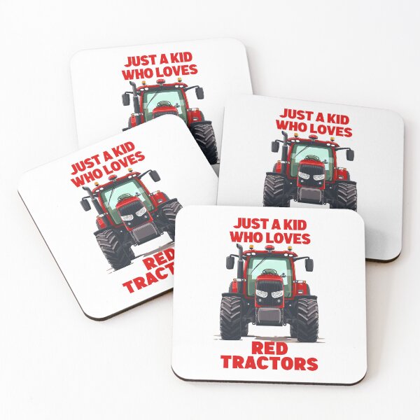 Item preview, Just a Kid Who Loves Red Tractors designed and sold by REAL IRISH GIFTS.