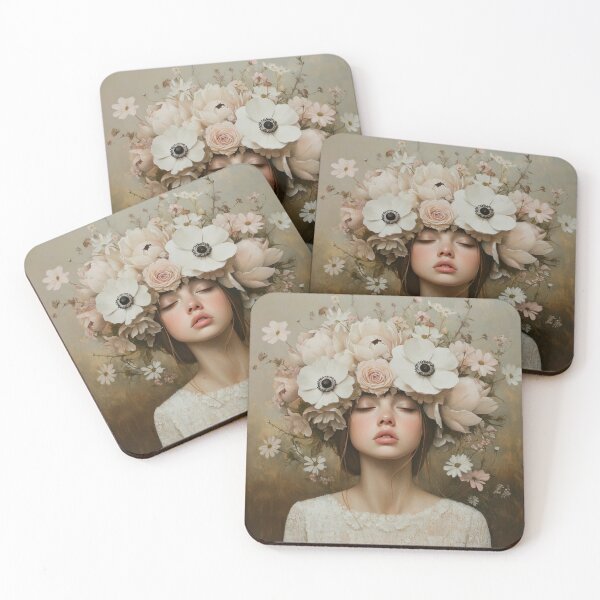 Item preview, Flower Girl With Floral Headpiece  designed and sold by MysticMarble.
