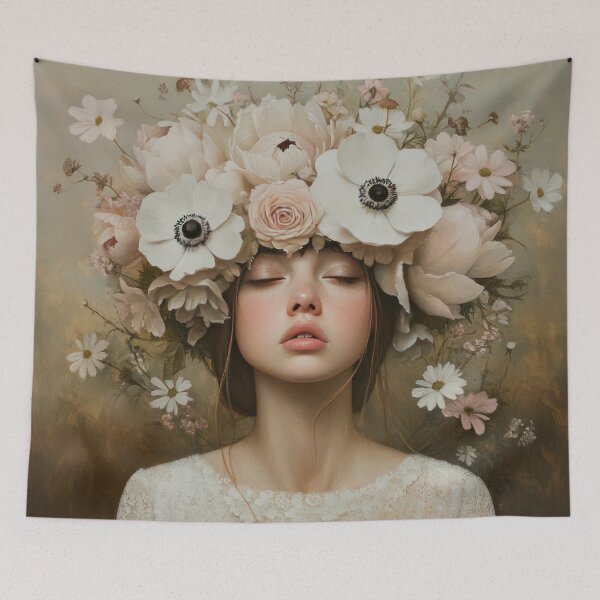 Item preview, Flower Girl With Floral Headpiece  designed and sold by MysticMarble.