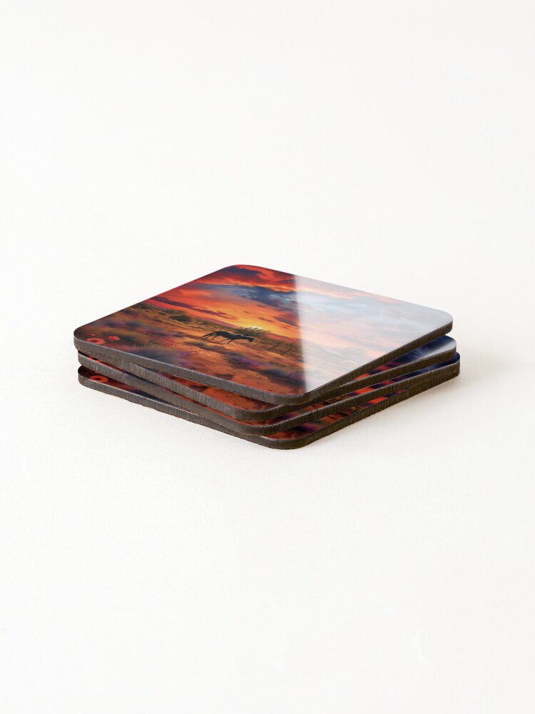 Thumbnail 4 of 5, Coasters (Set of 4), Tranquil Ranch designed and sold by Rtymer.