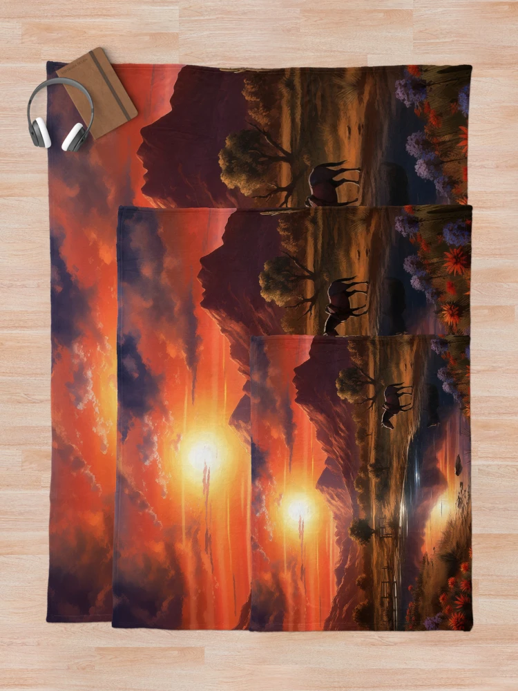 Thumbnail 5 of 6, Throw Blanket, Tranquil Ranch designed and sold by Rtymer.